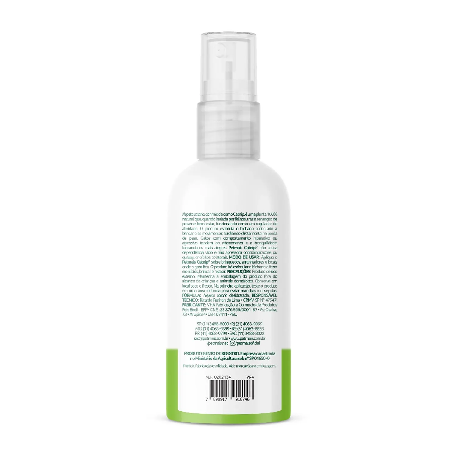 Catmais Cat nip Erva do Gato Spray Petmais
